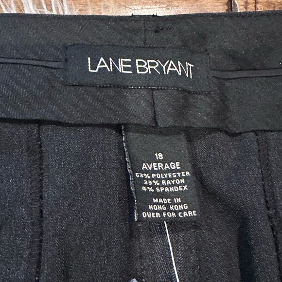Lane Bryant Houston Career Trouser Size 18 Women Slacks Wide Leg Gray New - Picture 2 of 6